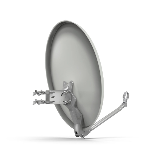 DUR-line Select 60/65 Hellgrau - Alu Sat-Reflektor